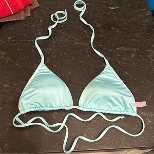 Victoria’s Secret baby blue triangle swim top